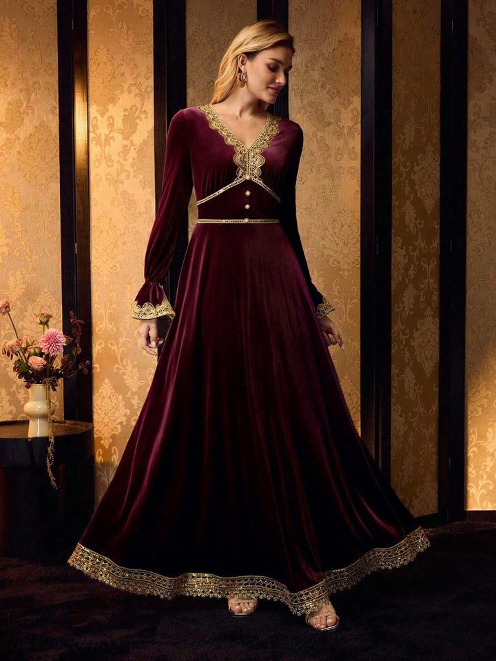 Rochie maxi SHEIN, vișiniu