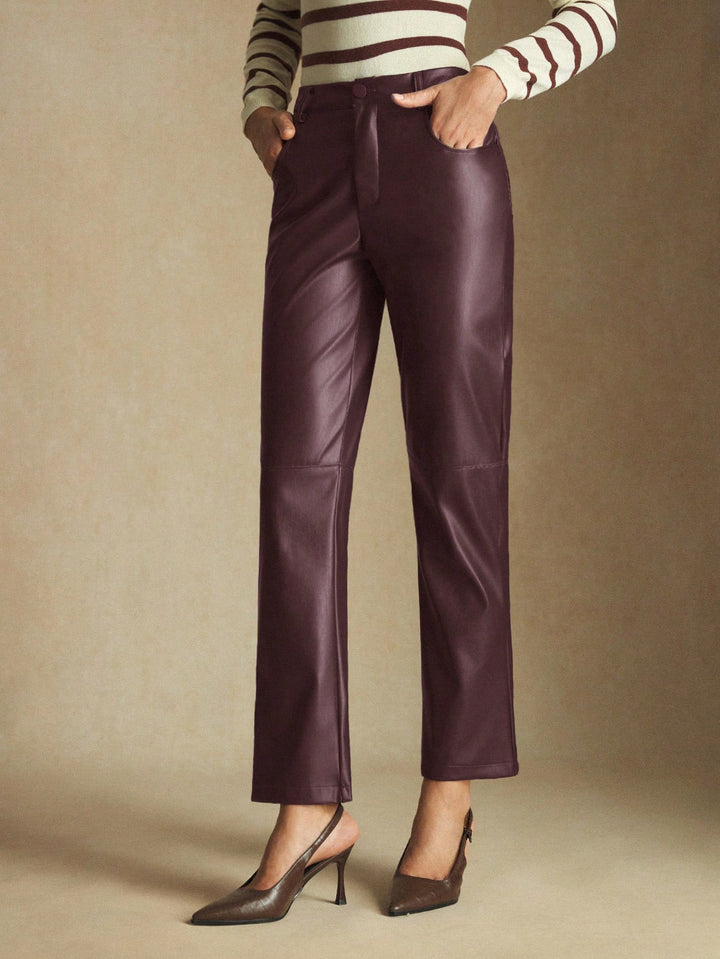 Pantaloni SHEIN, vișiniu