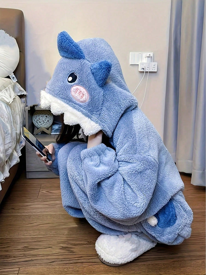 Salopetă de pijama SHEIN, albastru