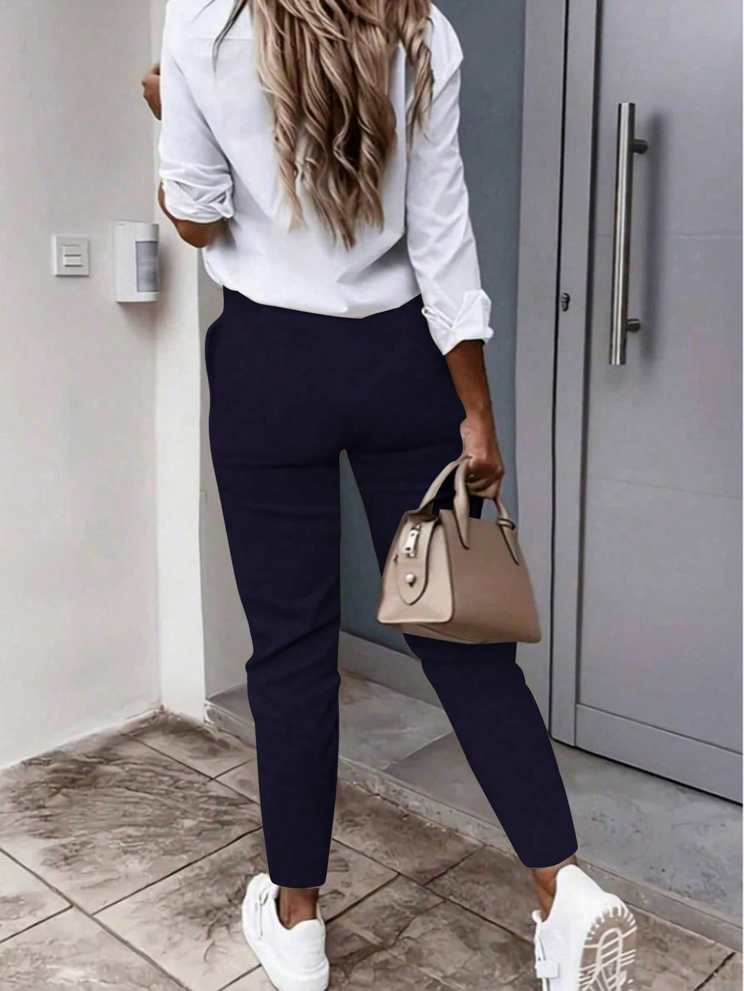 Pantaloni SHEIN, albastru