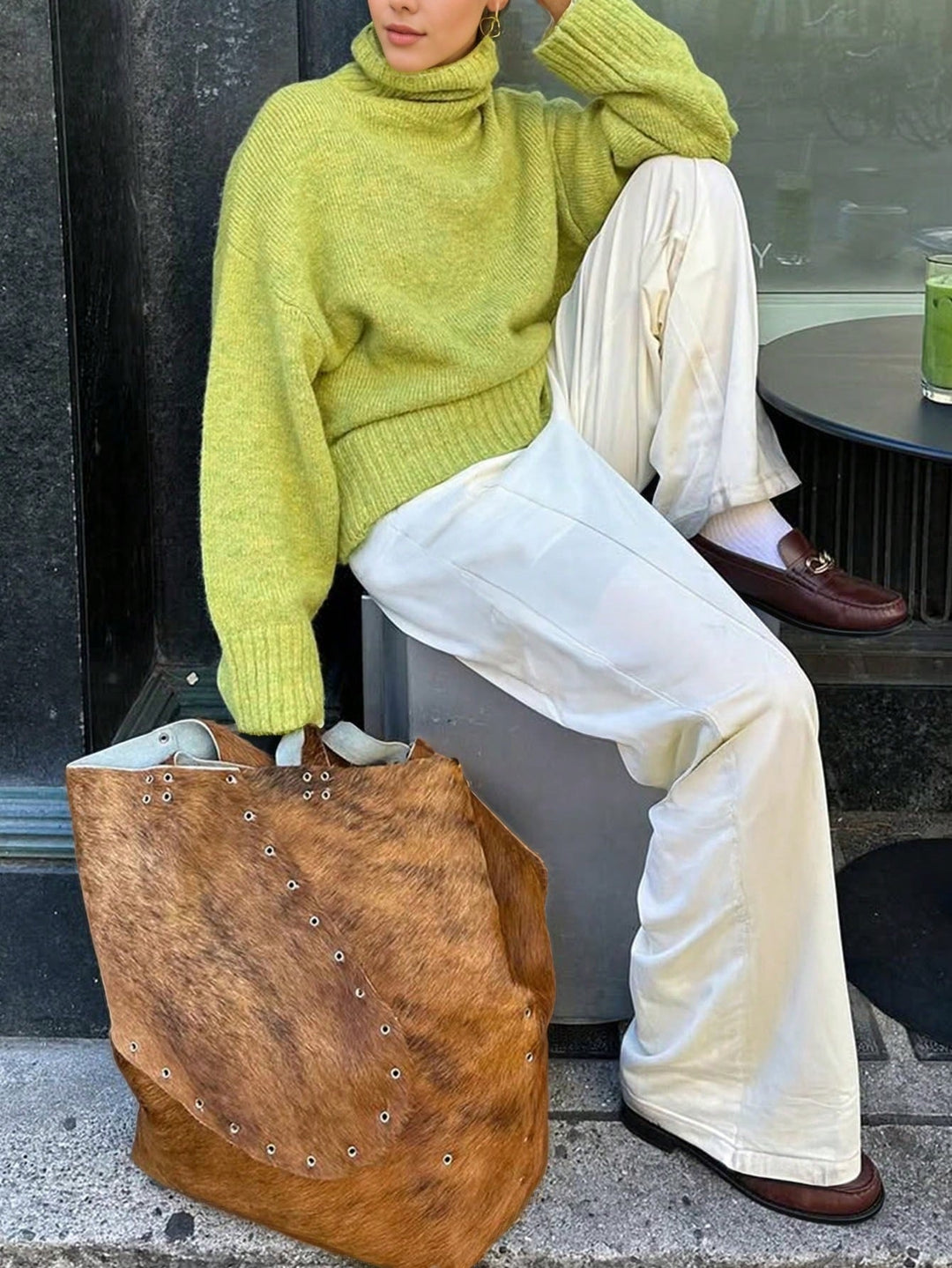 Pulover SHEIN, verde