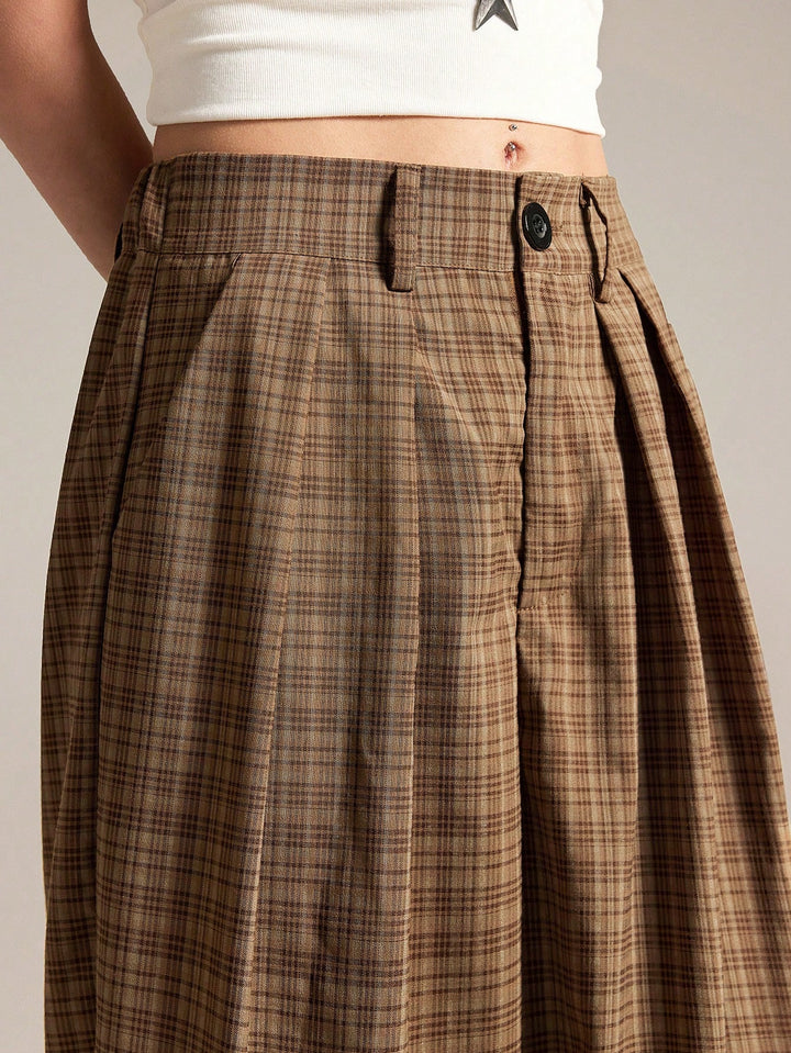 Pantaloni SHEIN, maro