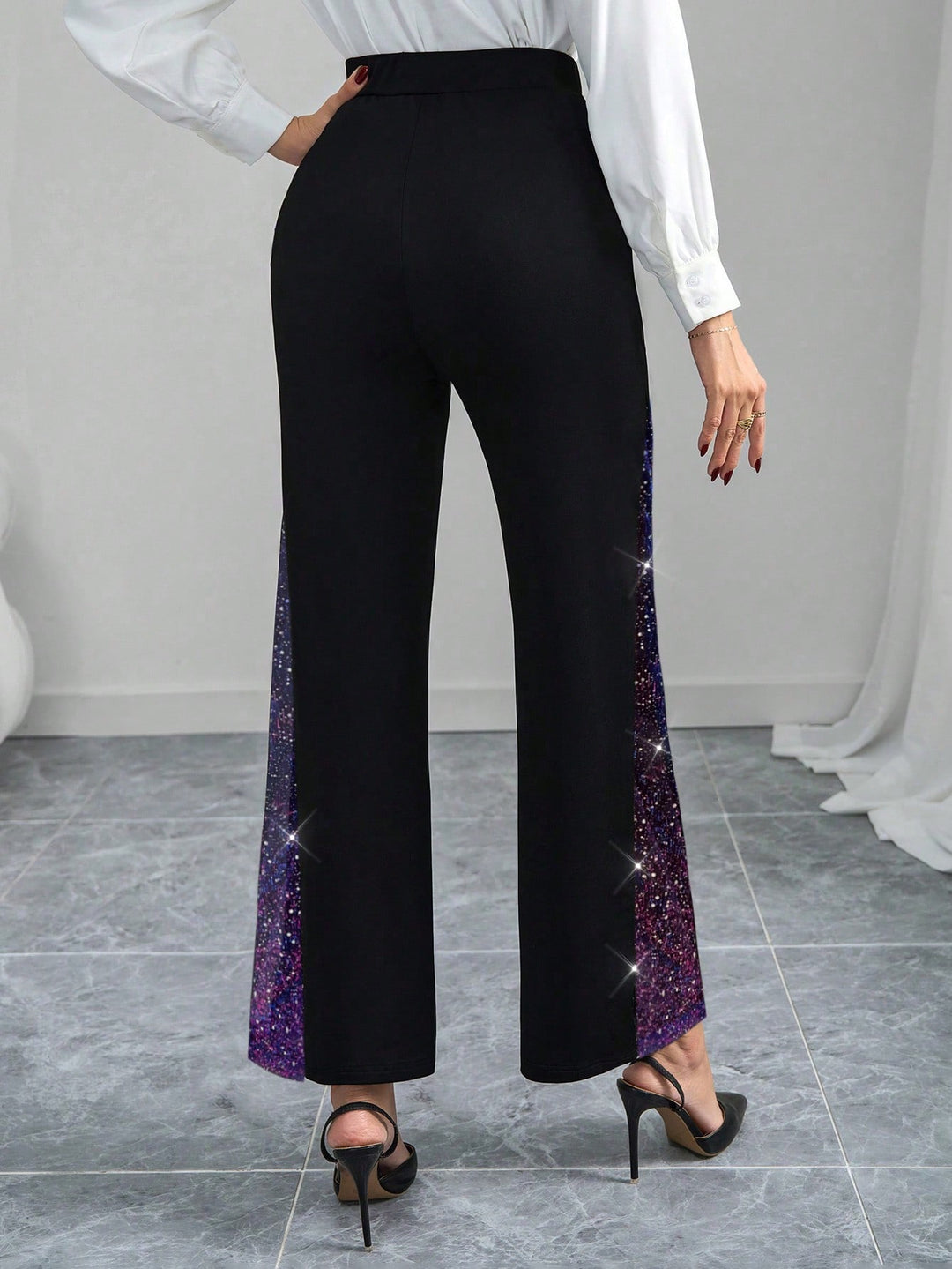 Pantaloni SHEIN, mov
