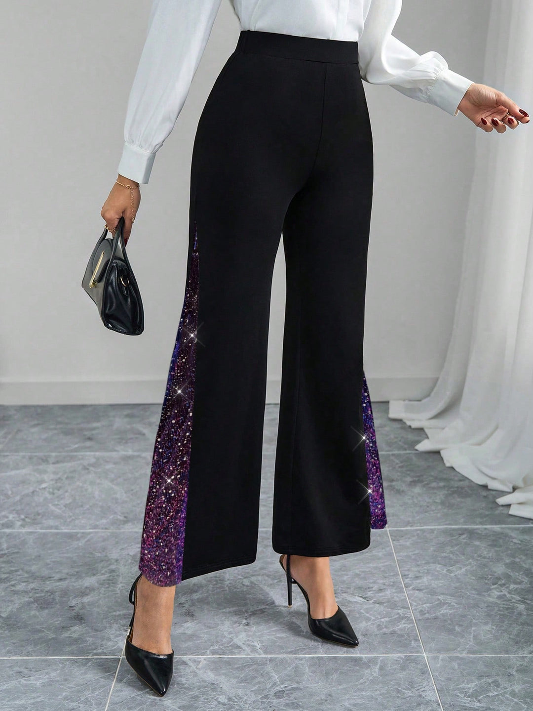 Pantaloni SHEIN, mov