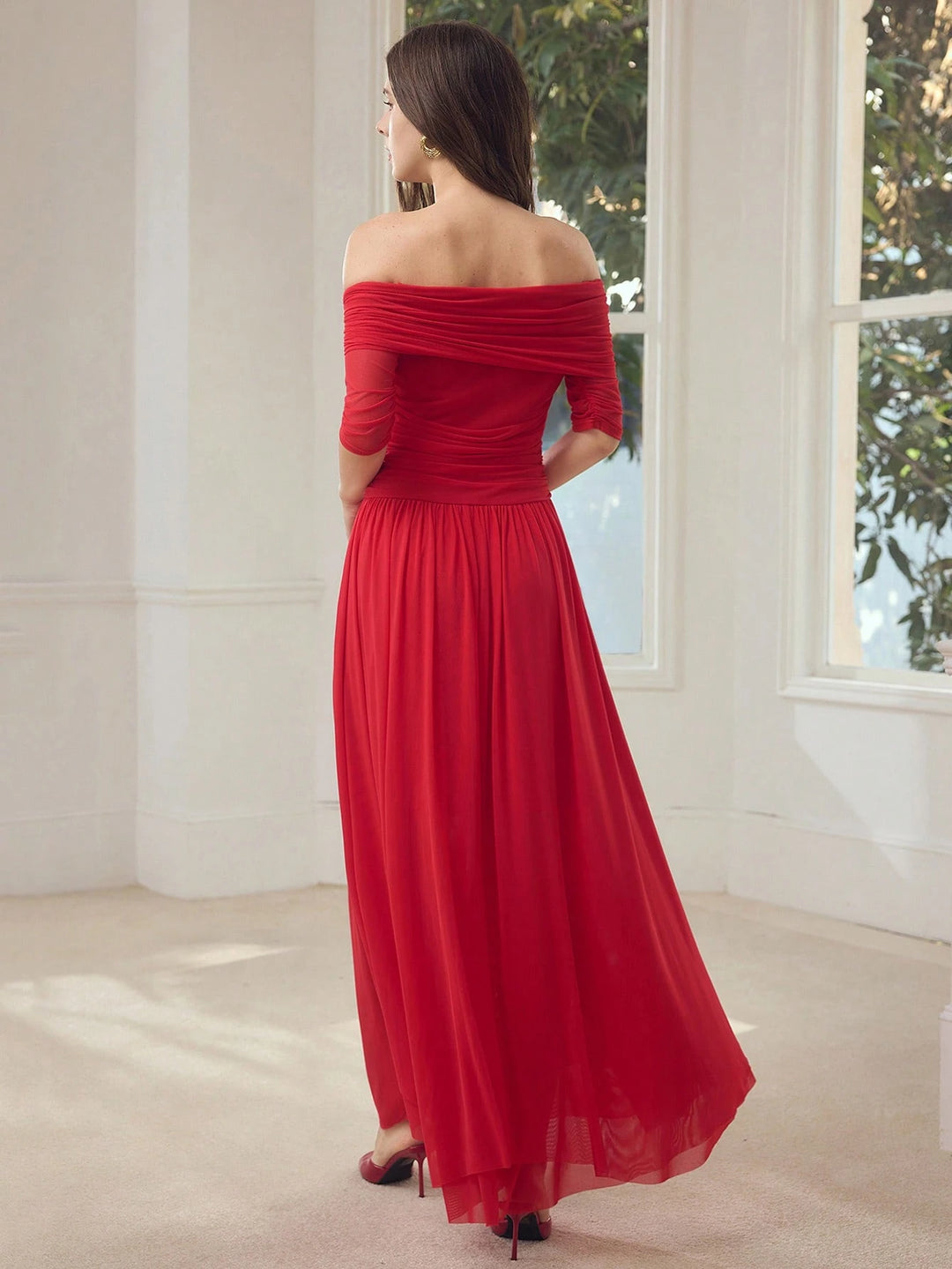 Rochie maxi SHEIN, roșu