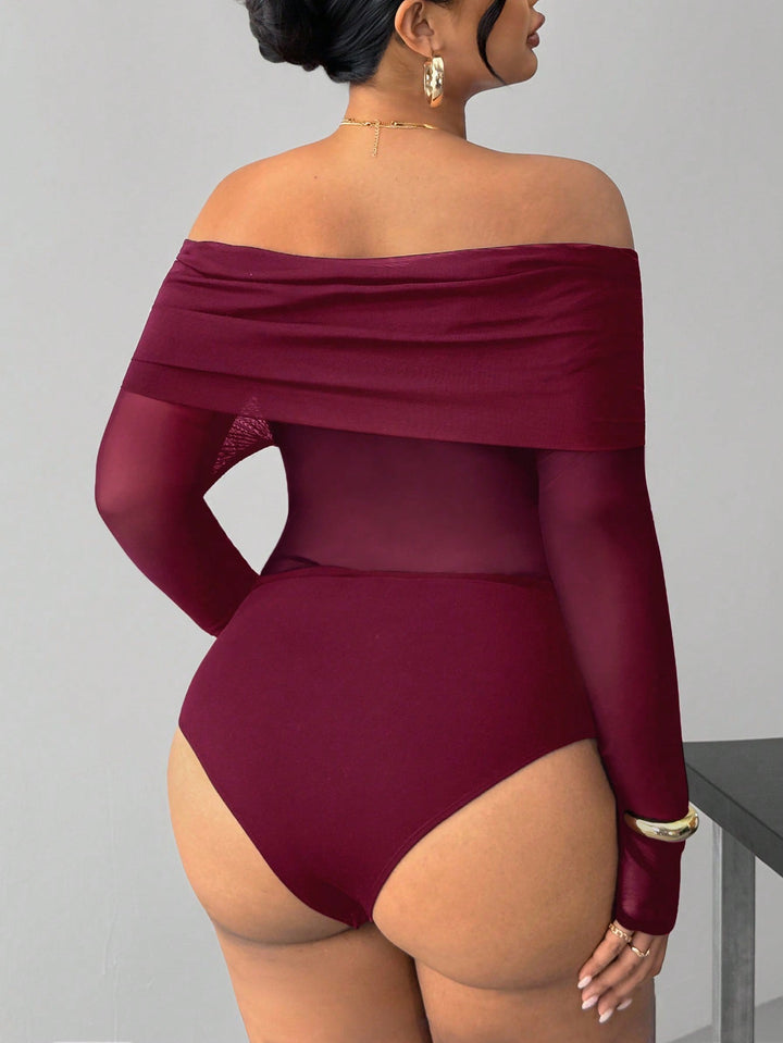 Body SHEIN, vișiniu