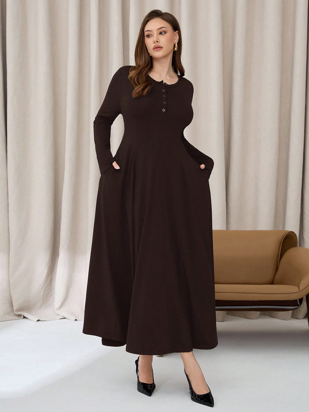 Rochie SHEIN, maro