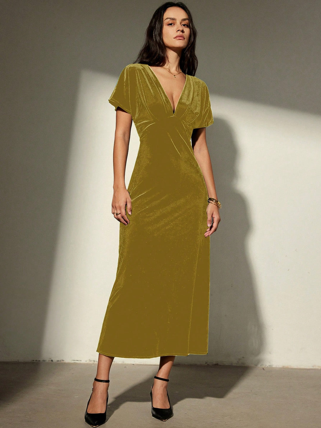 Rochie maxi SHEIN, galben