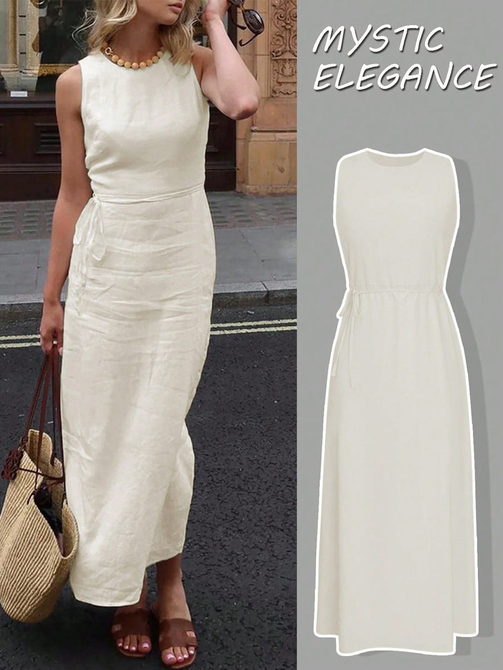 Rochie maxi SHEIN, bej