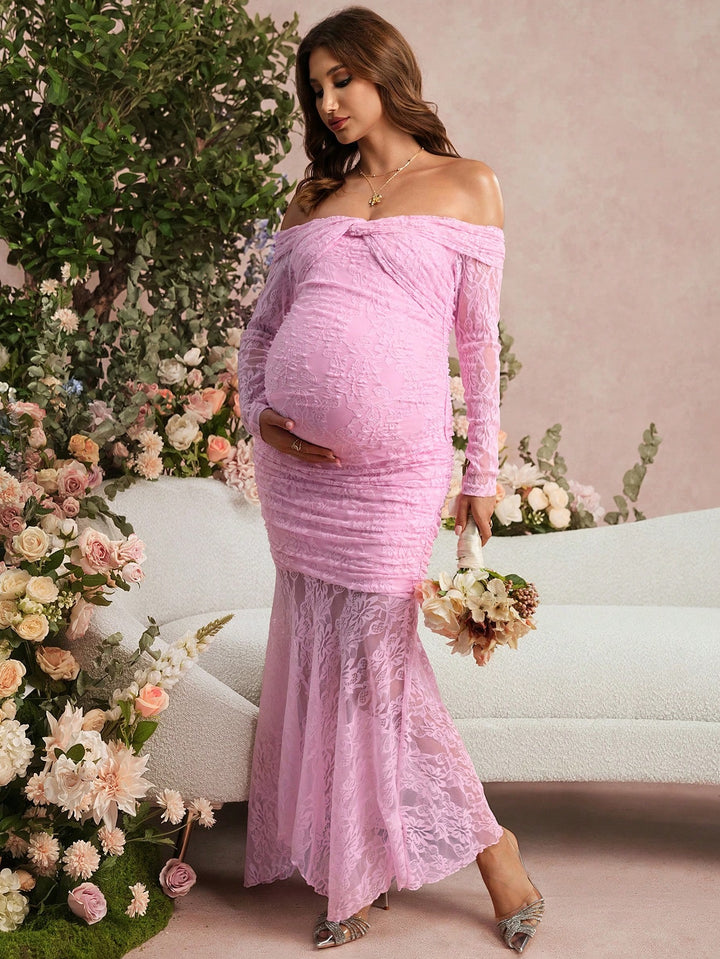 Rochie maxi SHEIN, roz