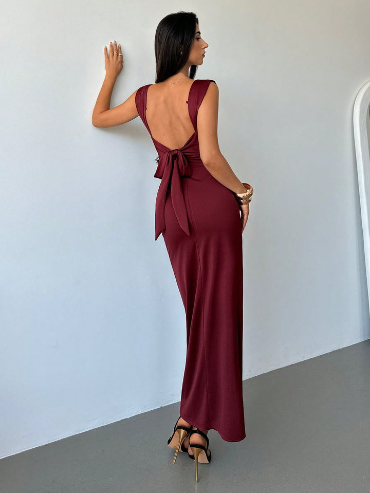 Rochie maxi SHEIN, vișiniu