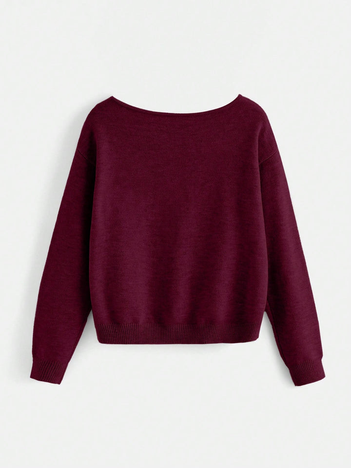 Pulover SHEIN, vișiniu