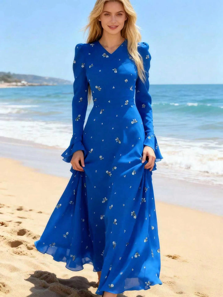 Rochie maxi SHEIN, albastru