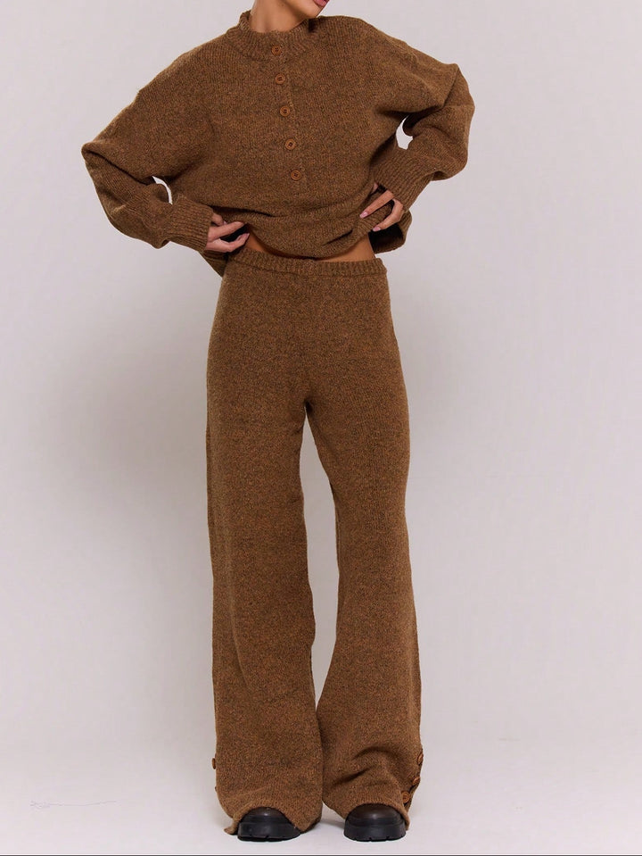 Pantaloni SHEIN, maro