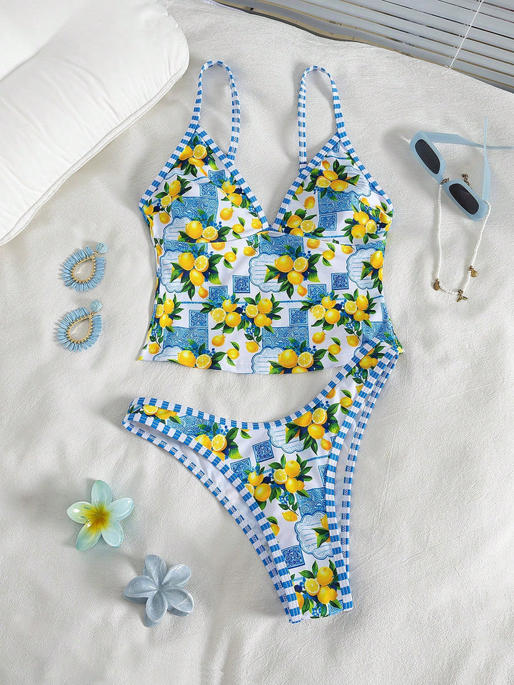 Costum de baie SHEIN, mix culori