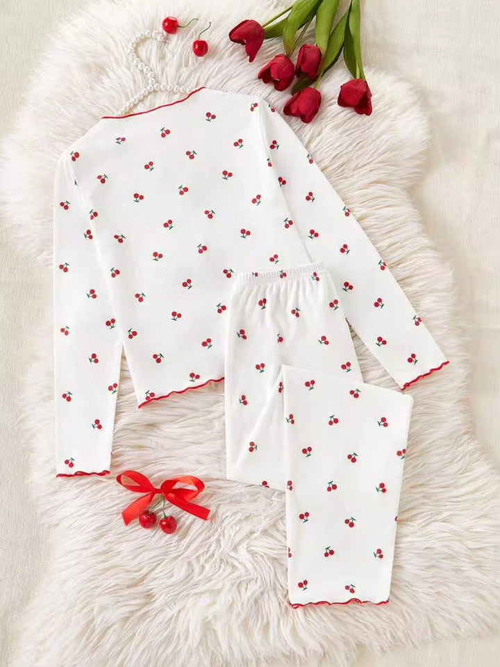 Compleu pijamale SHEIN, alb
