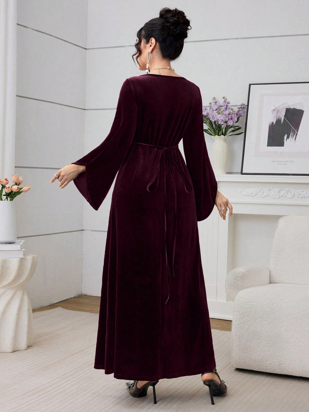 Rochie de ocazie SHEIN, vișiniu