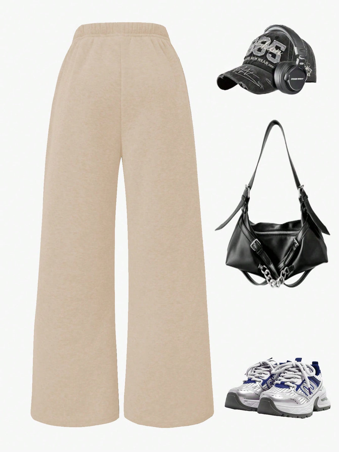 Pantaloni SHEIN, crem