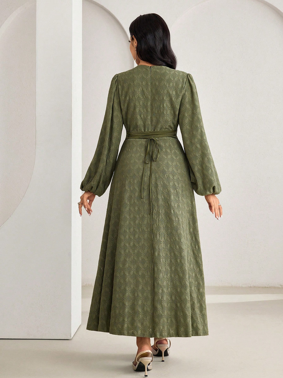 Rochie maxi SHEIN, verde