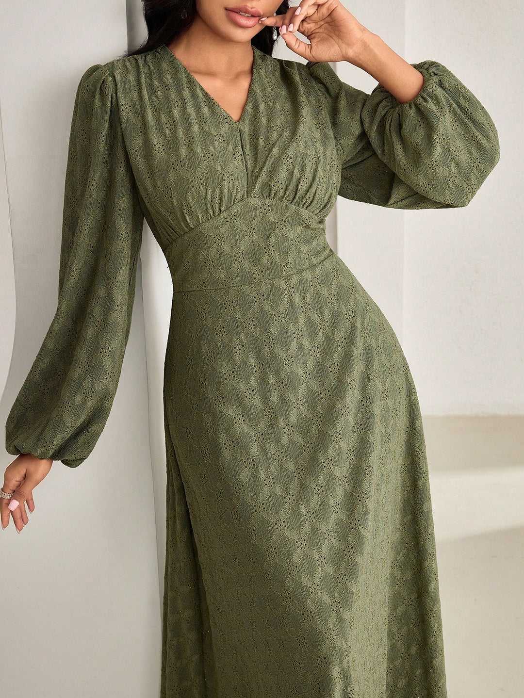 Rochie maxi SHEIN, verde
