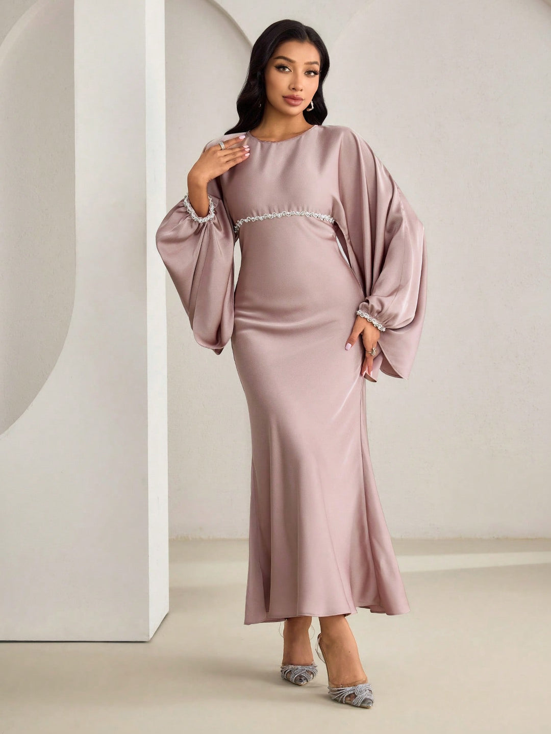 Rochie maxi SHEIN, roz