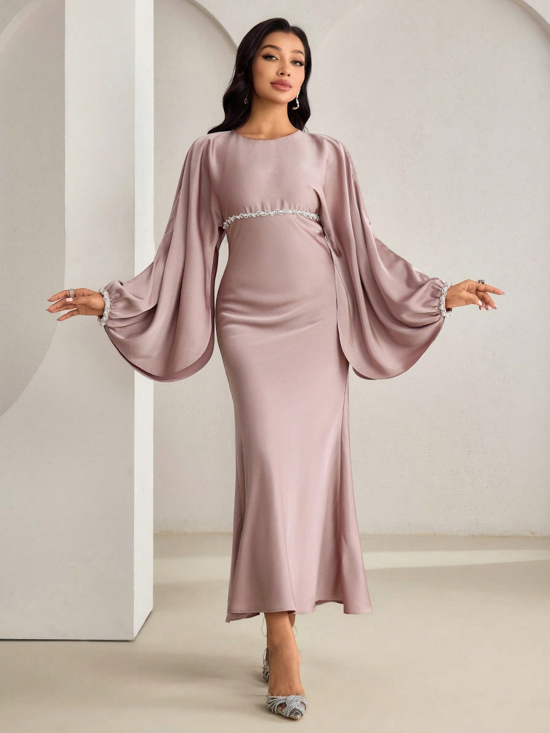 Rochie maxi SHEIN, roz