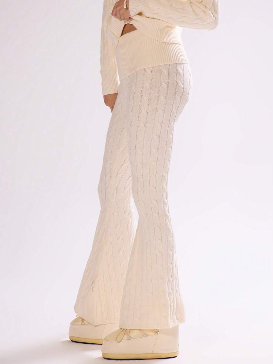 Pantaloni SHEIN, crem