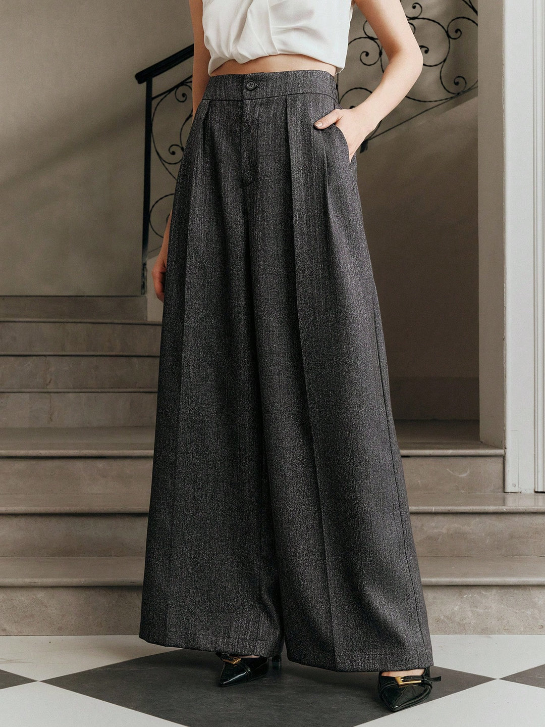 Pantaloni SHEIN, gri