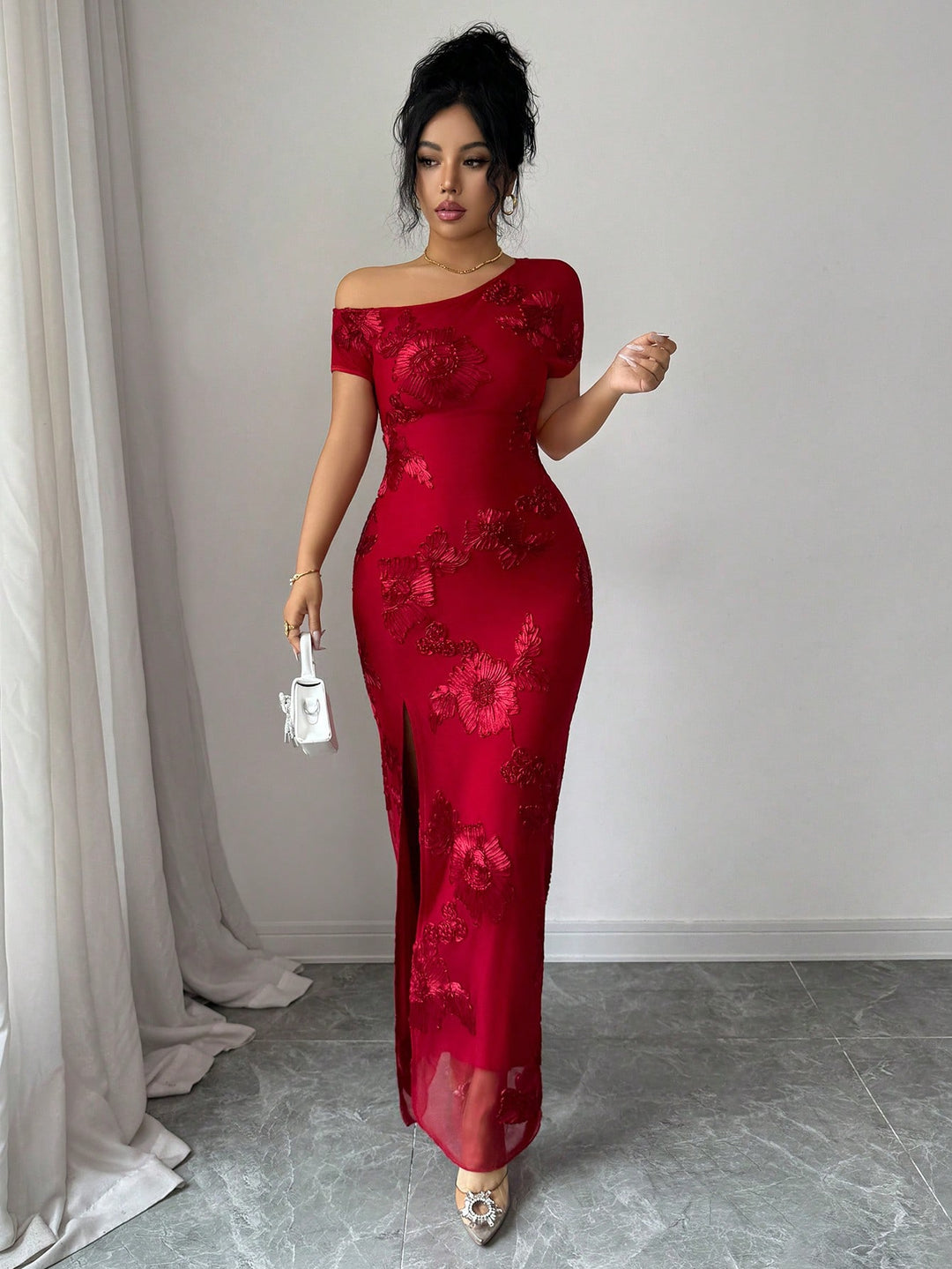 Rochie maxi SHEIN, roșu