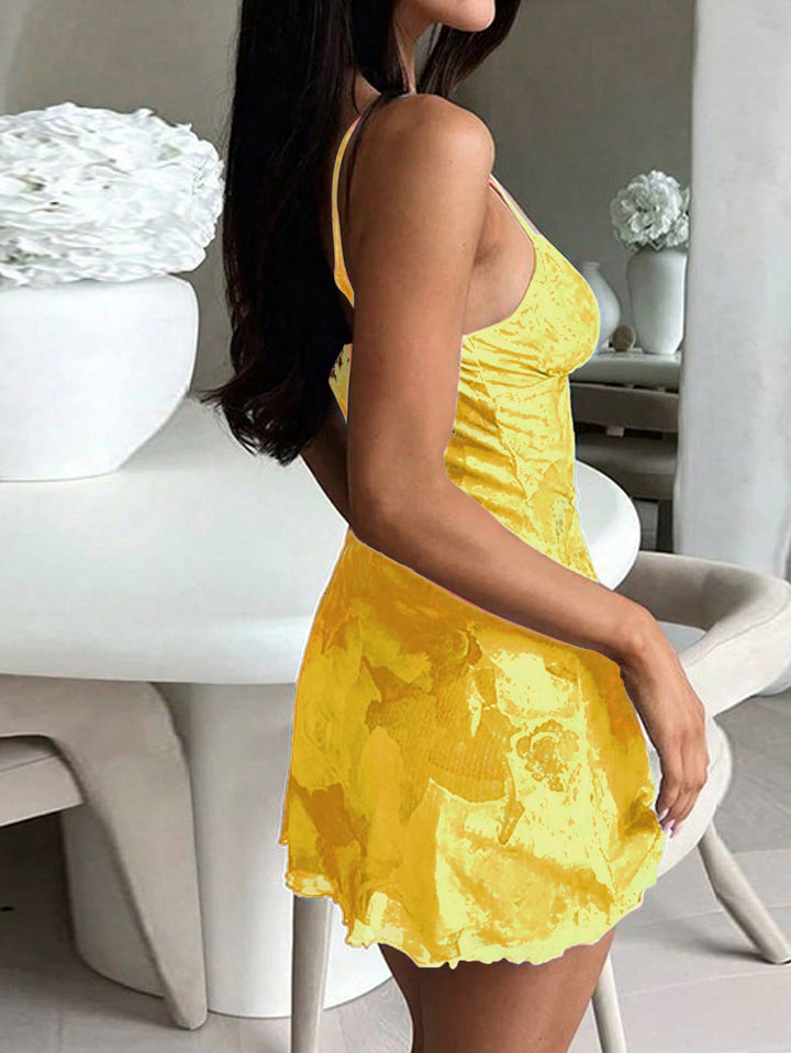 Rochie Mini Shein, Portocaliu