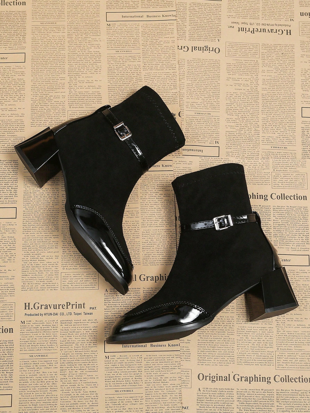 Botine SHEIN, negru