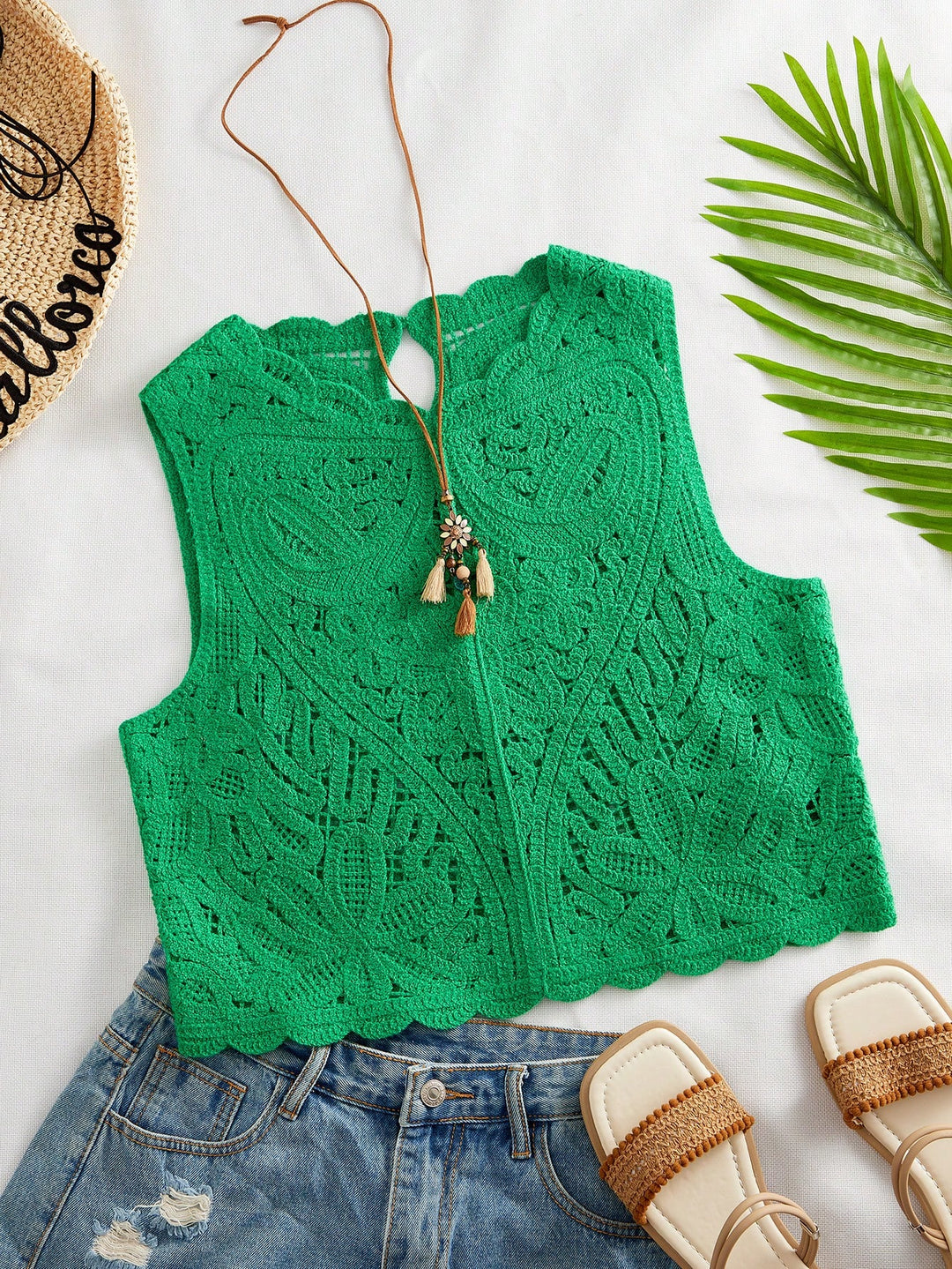 Top SHEIN, verde