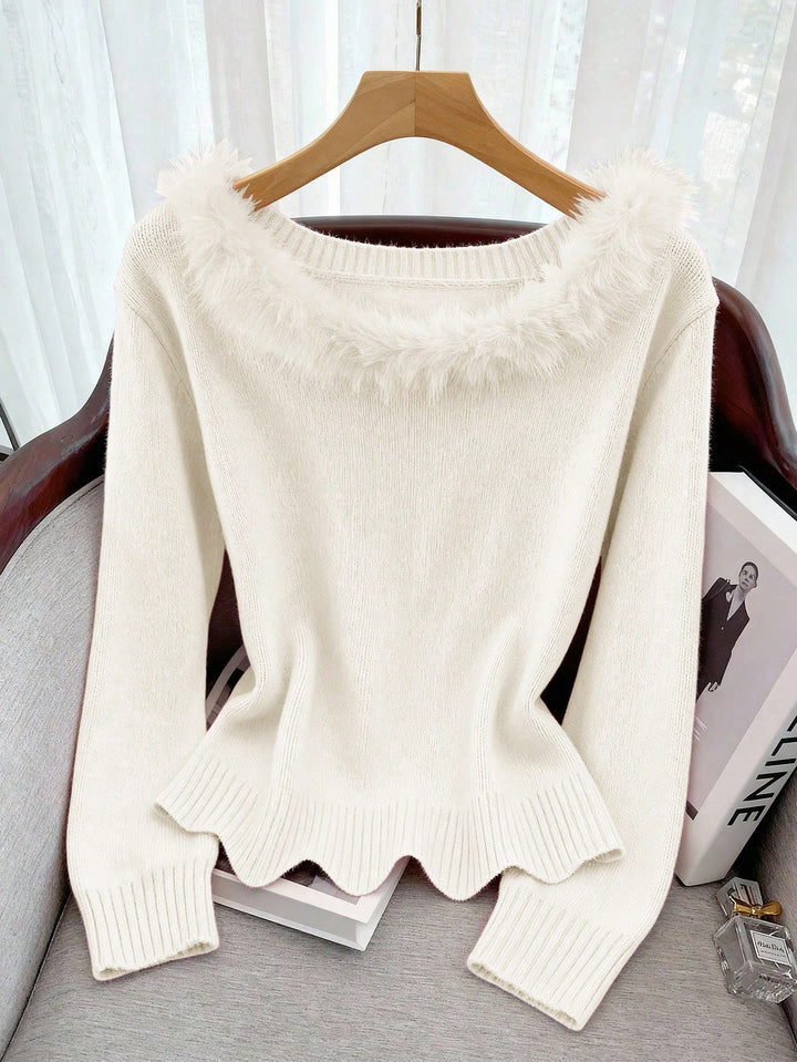 Pulover SHEIN, alb