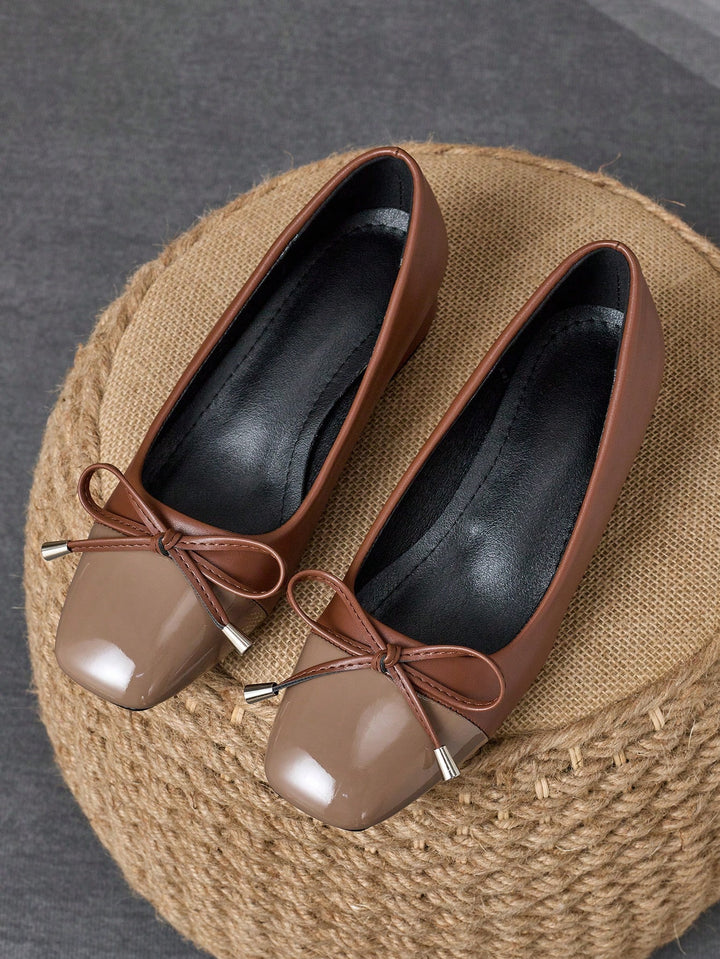 Pantofi cu toc SHEIN, maro