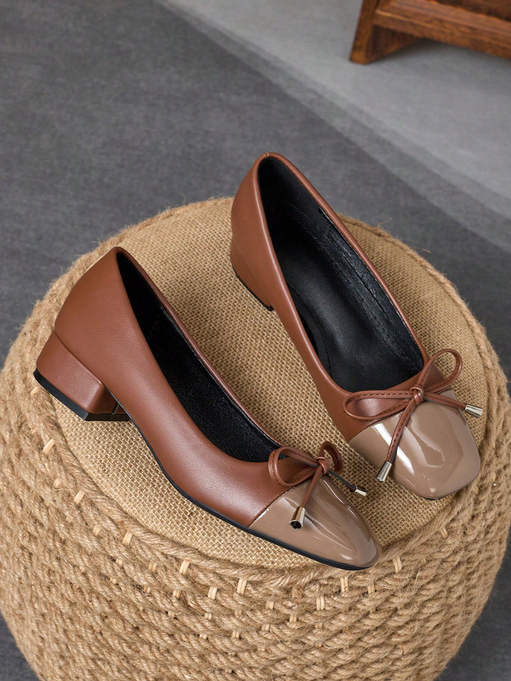 Pantofi cu toc SHEIN, maro