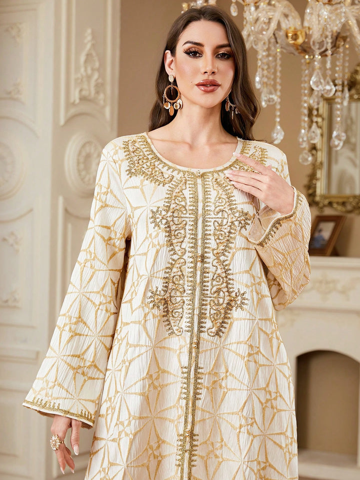 Set caftan și jalabiya SHEIN, roz