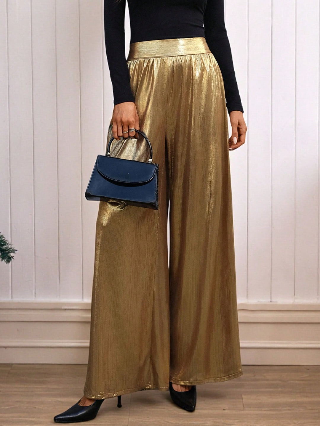 Pantaloni SHEIN, auriu