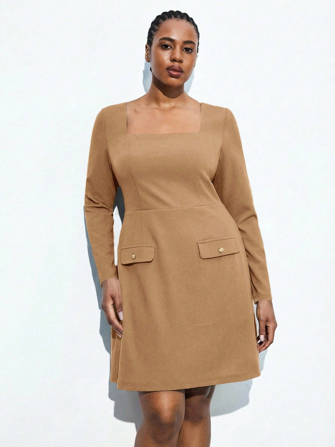 Rochie SHEIN, kaki