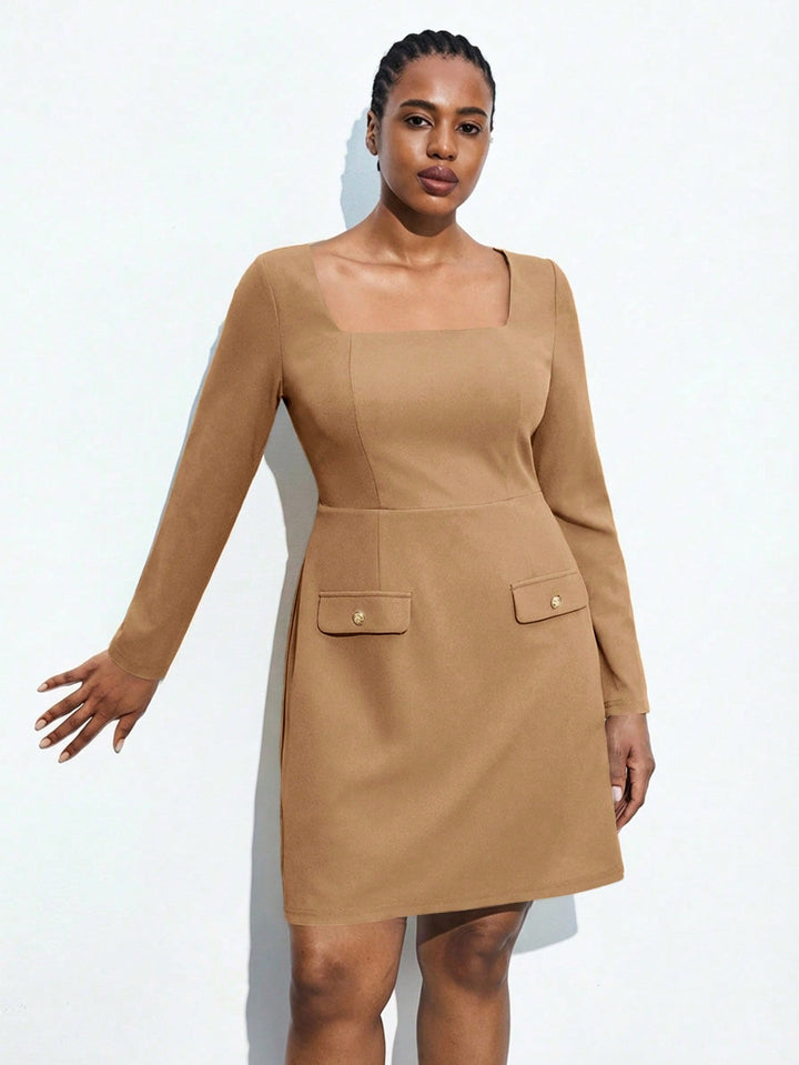 Rochie SHEIN, kaki