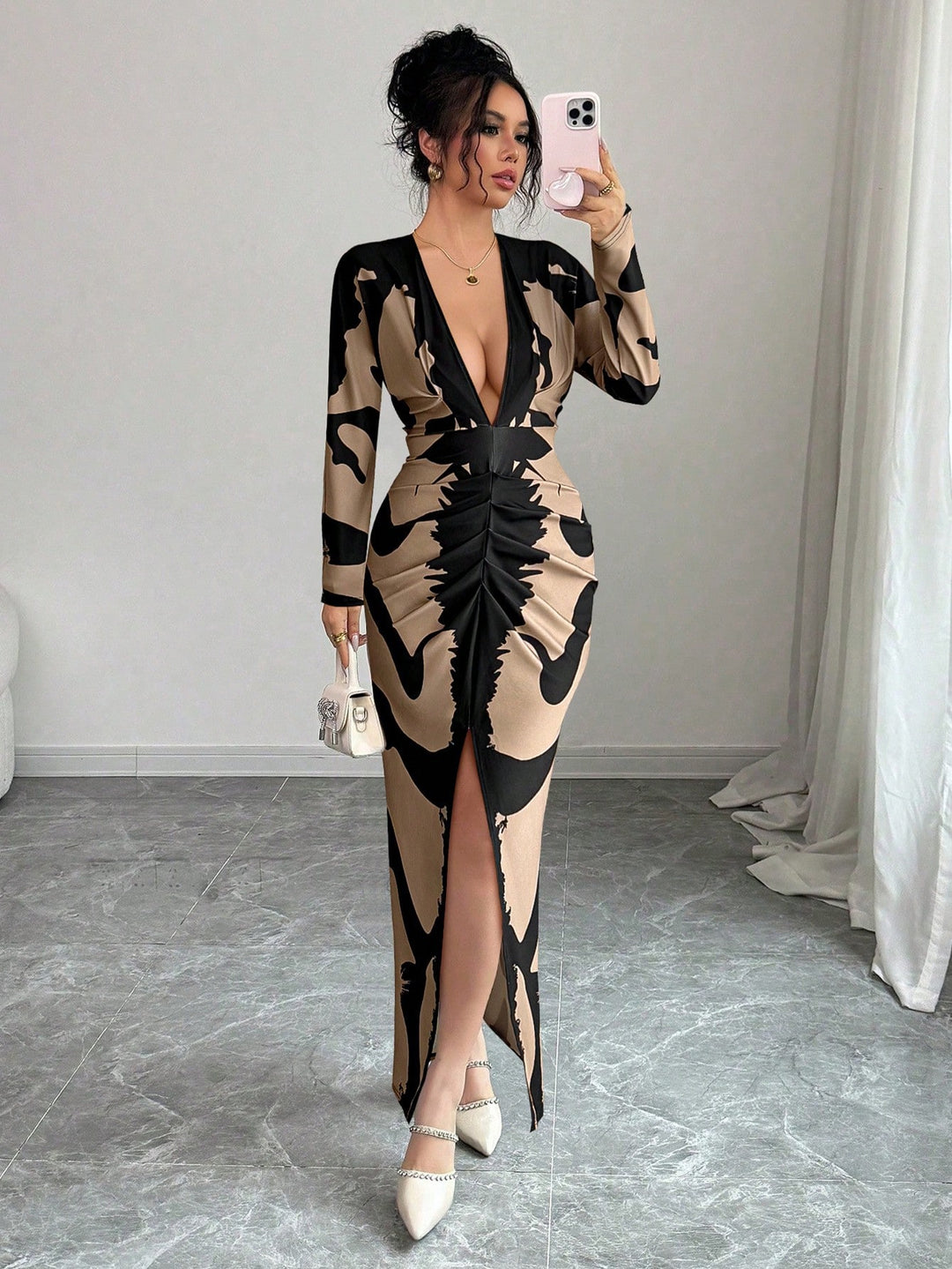 Rochie maxi SHEIN, mix culori