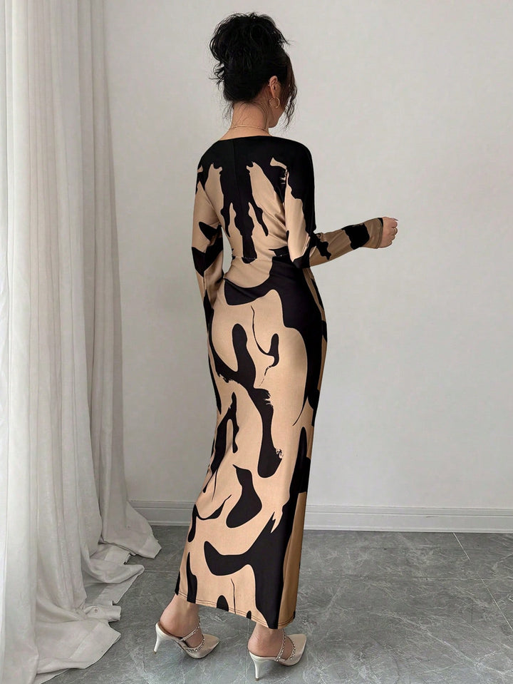 Rochie maxi SHEIN, mix culori
