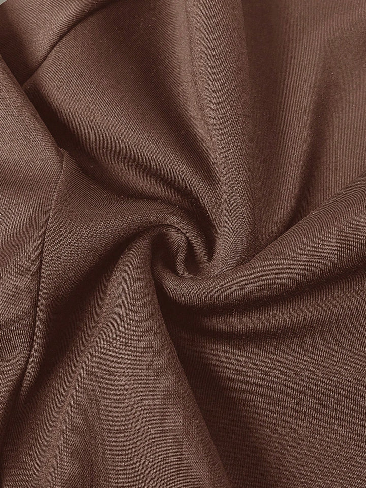 Pantaloni SHEIN, maro