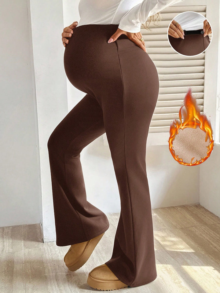 Pantaloni SHEIN, maro