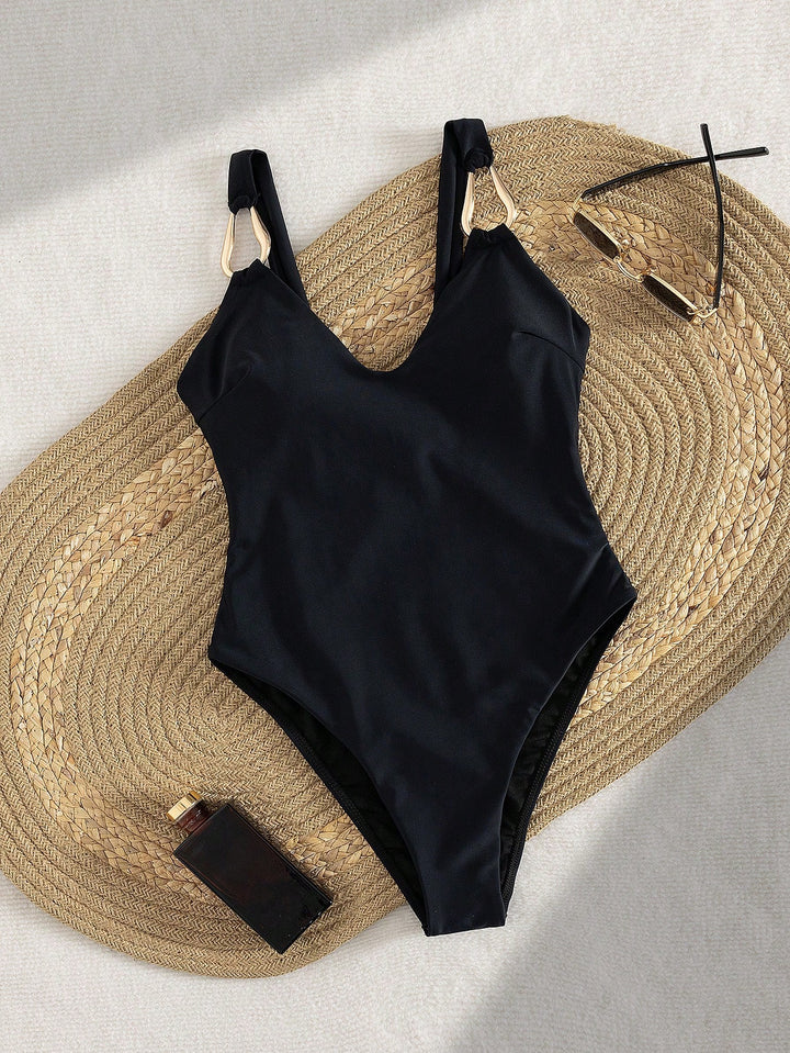 Costum de baie întreg SHEIN, negru