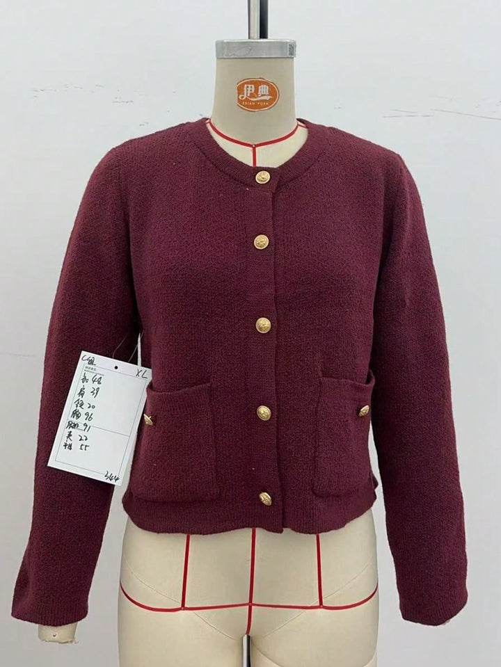 Cardigan SHEIN, vișiniu