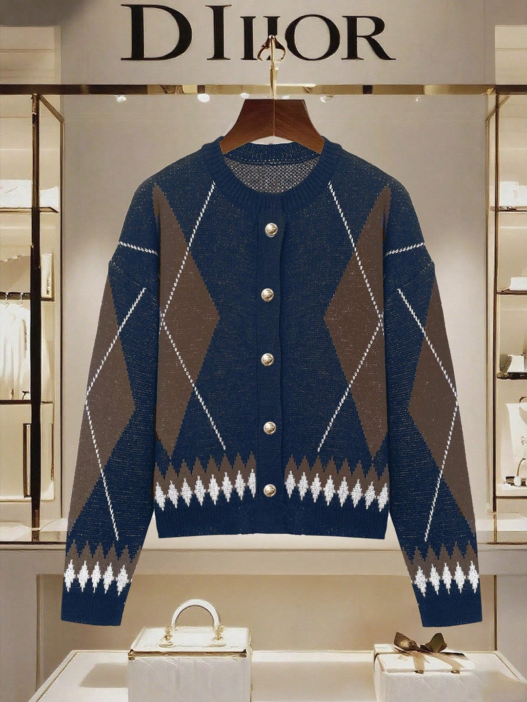 Cardigan SHEIN, albastru
