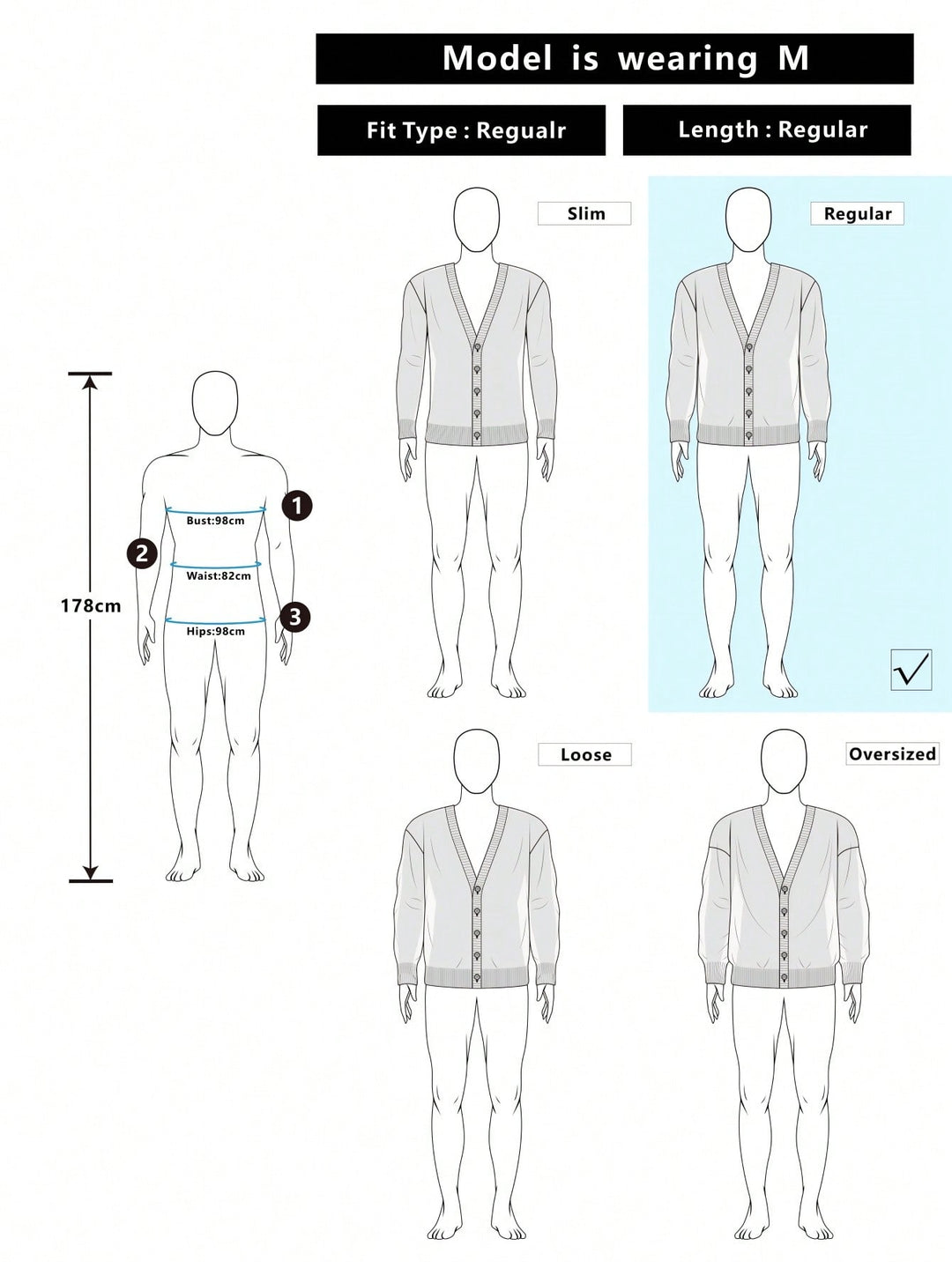 Cardigan SHEIN, albastru