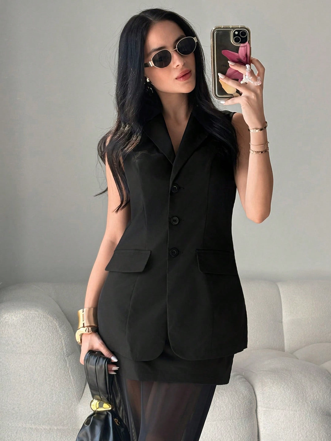 Costum SHEIN, negru