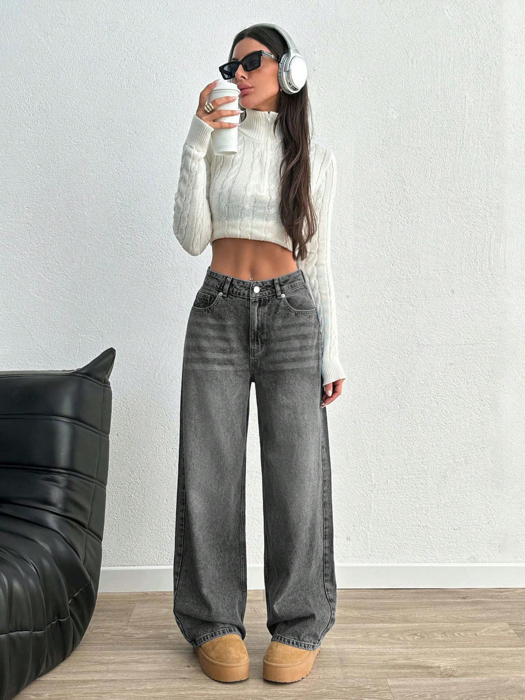Jeans SHEIN, gri