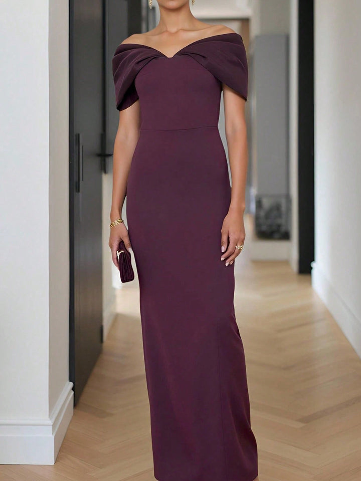 Rochie maxi SHEIN, vișiniu